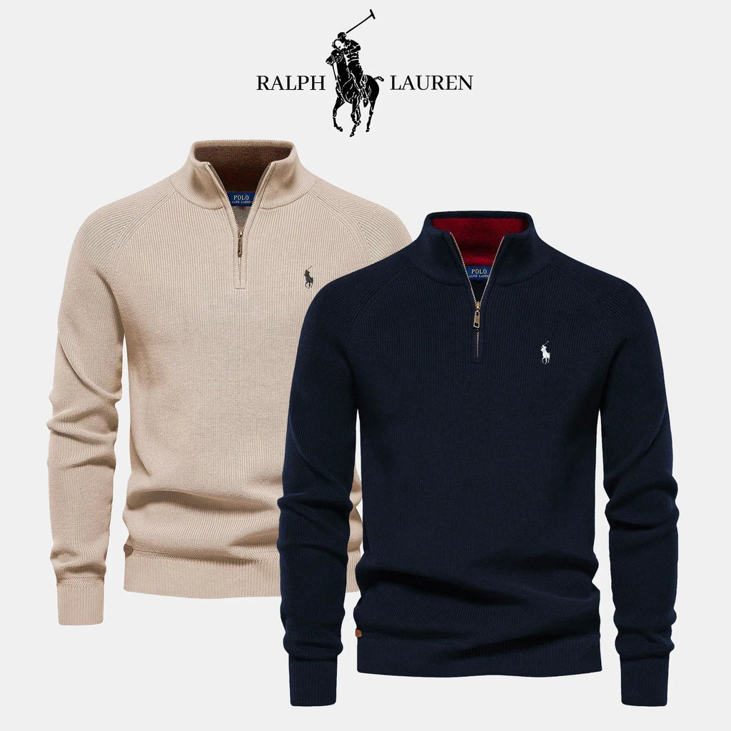 R&L 1+1 Zip Neck Sweater (CLEARANCE)