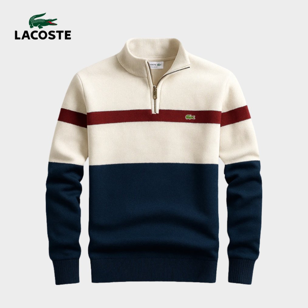 Heritage Stripe Zip Knit Sweater
