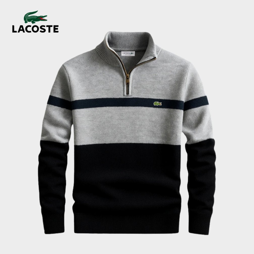 Heritage Stripe Zip Knit Sweater