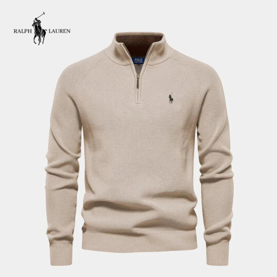 Half Quarter-Zip Knit Sweater