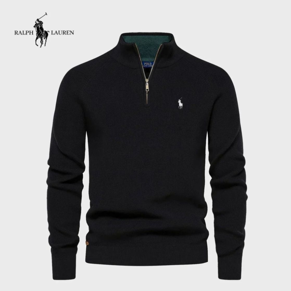 Half Quarter-Zip Knit Sweater